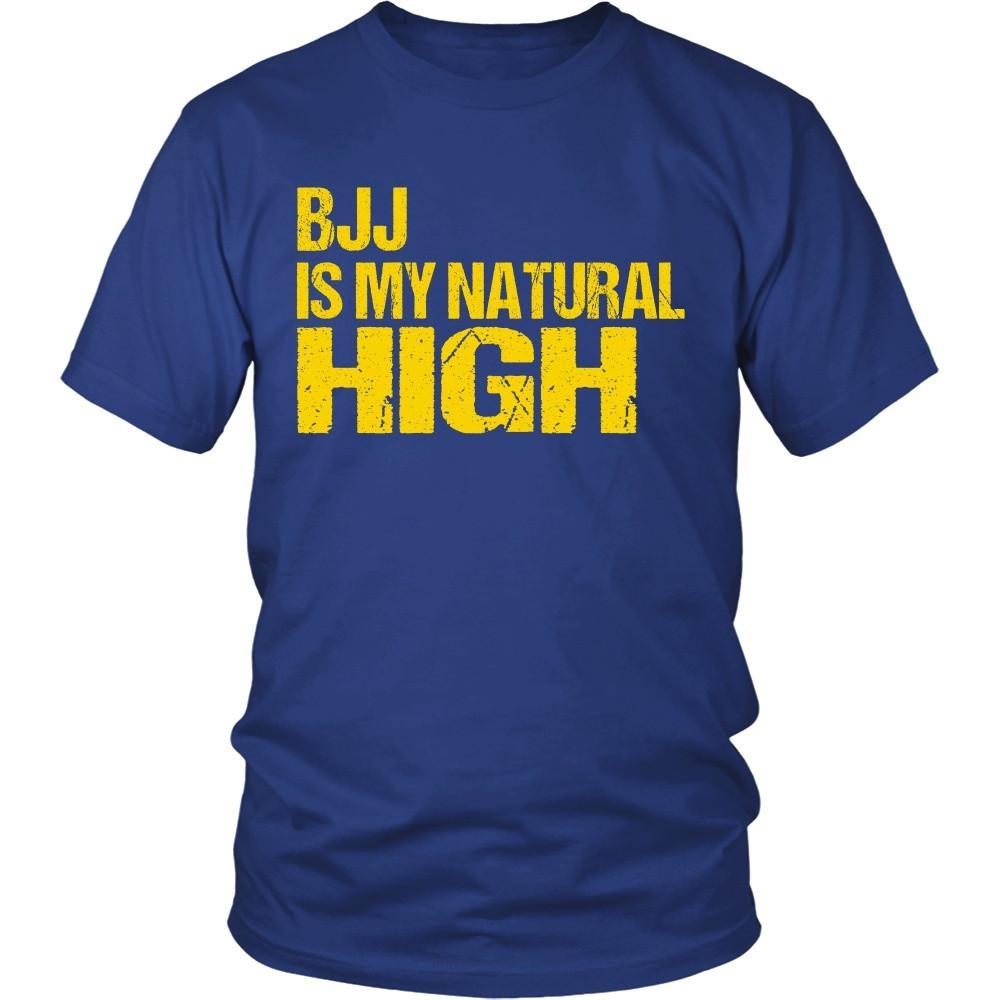 BJJ T Shirt - BJJ is my natural High-T-shirt-Teelime | shirts-hoodies-mugs