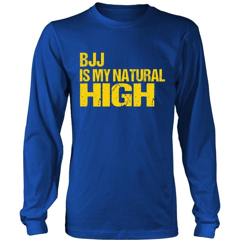BJJ T Shirt - BJJ is my natural High-T-shirt-Teelime | shirts-hoodies-mugs