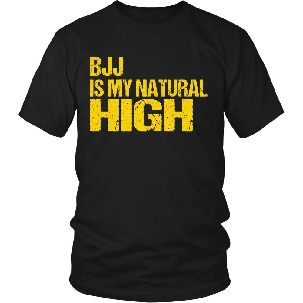 BJJ T Shirt - BJJ is my natural High-T-shirt-Teelime | shirts-hoodies-mugs