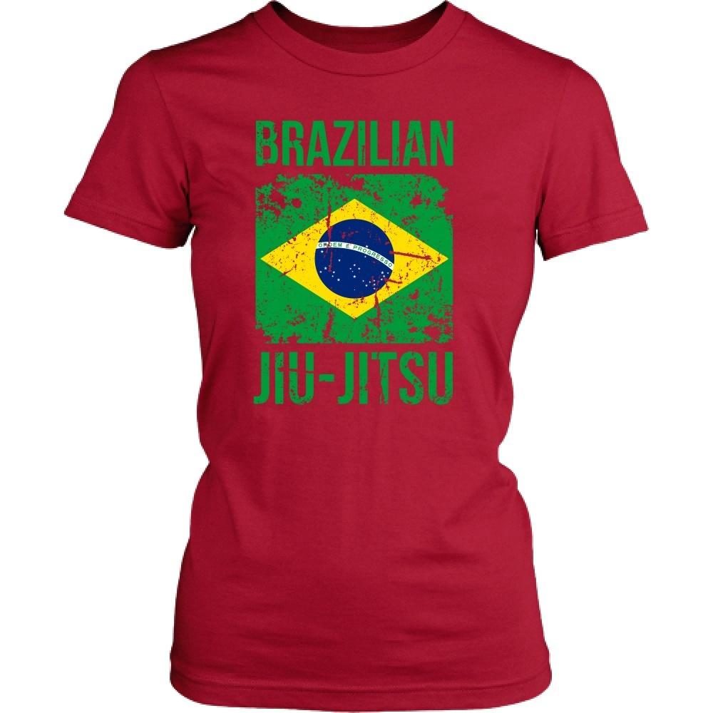 BJJ T Shirt - Brazilian Jiu Jitsu flag-T-shirt-Teelime | shirts-hoodies-mugs
