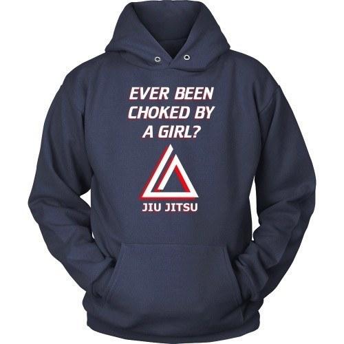 BJJ T Shirt - Ever been choked by a girl?-T-shirt-Teelime | shirts-hoodies-mugs