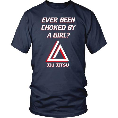 BJJ T Shirt - Ever been choked by a girl?-T-shirt-Teelime | shirts-hoodies-mugs