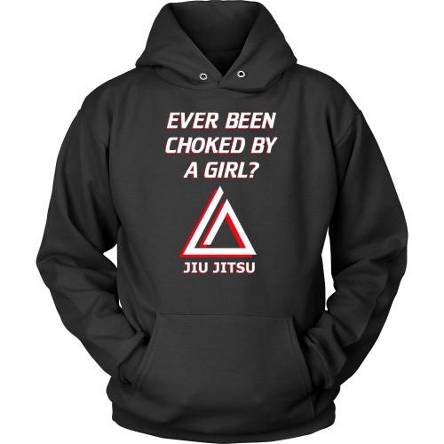 BJJ T Shirt - Ever been choked by a girl?-T-shirt-Teelime | shirts-hoodies-mugs