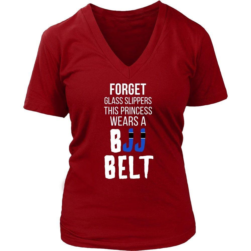 BJJ T Shirt - Forget glass slippers, this princess wears a BJJ Belt-T-shirt-Teelime | shirts-hoodies-mugs