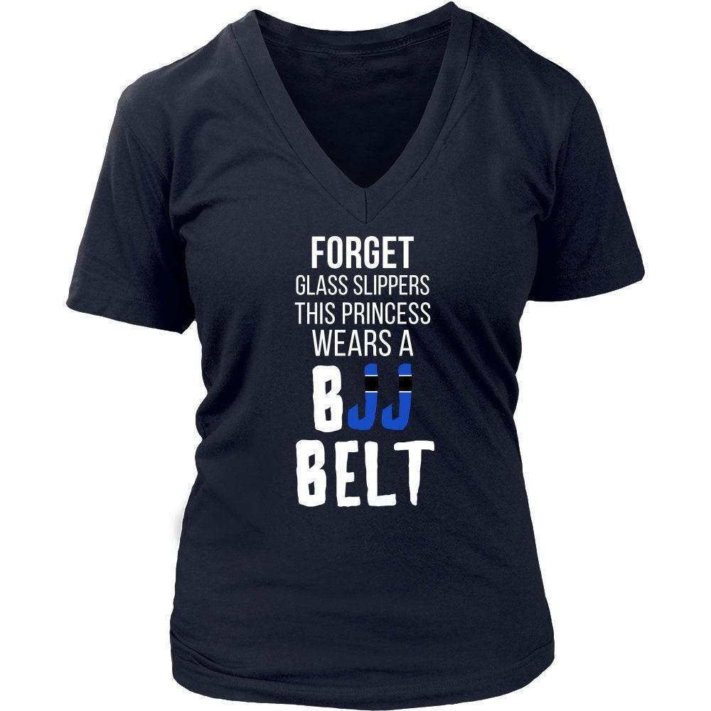 BJJ T Shirt - Forget glass slippers, this princess wears a BJJ Belt-T-shirt-Teelime | shirts-hoodies-mugs