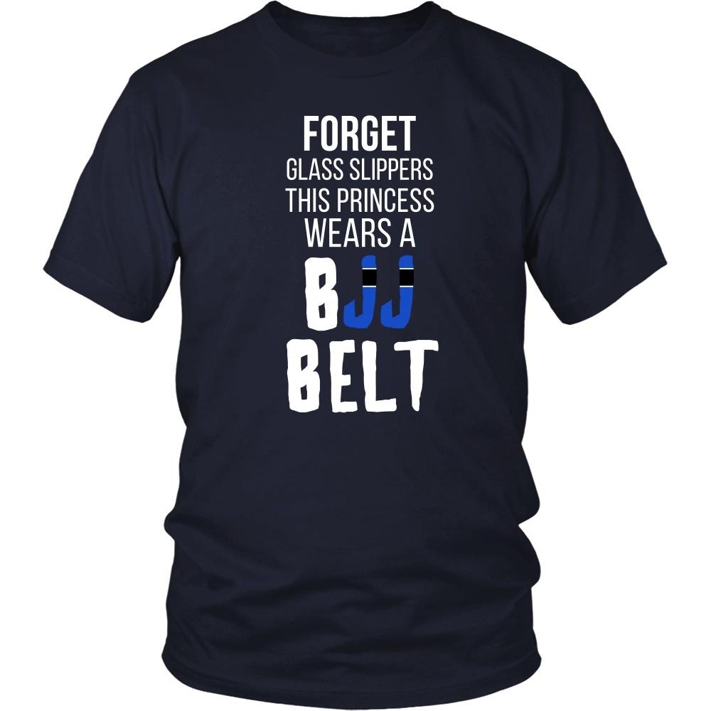 BJJ T Shirt - Forget glass slippers, this princess wears a BJJ Belt-T-shirt-Teelime | shirts-hoodies-mugs