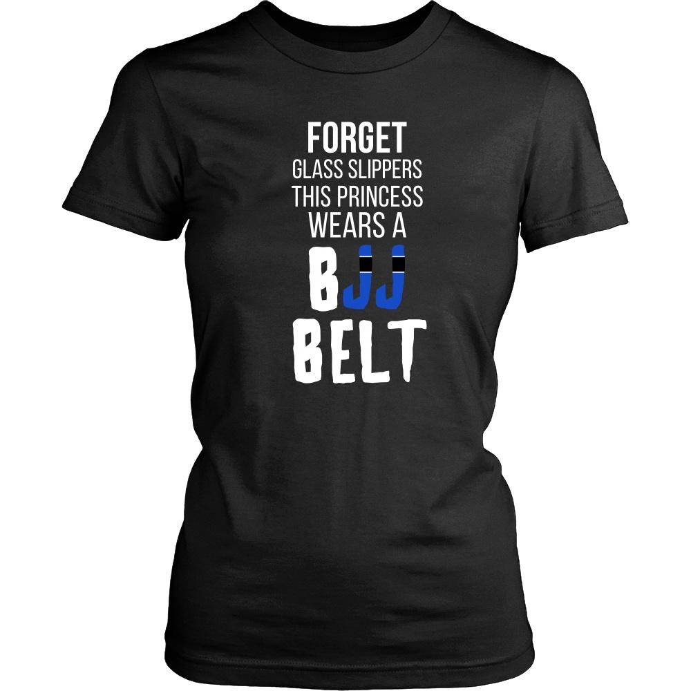 BJJ T Shirt - Forget glass slippers, this princess wears a BJJ Belt-T-shirt-Teelime | shirts-hoodies-mugs
