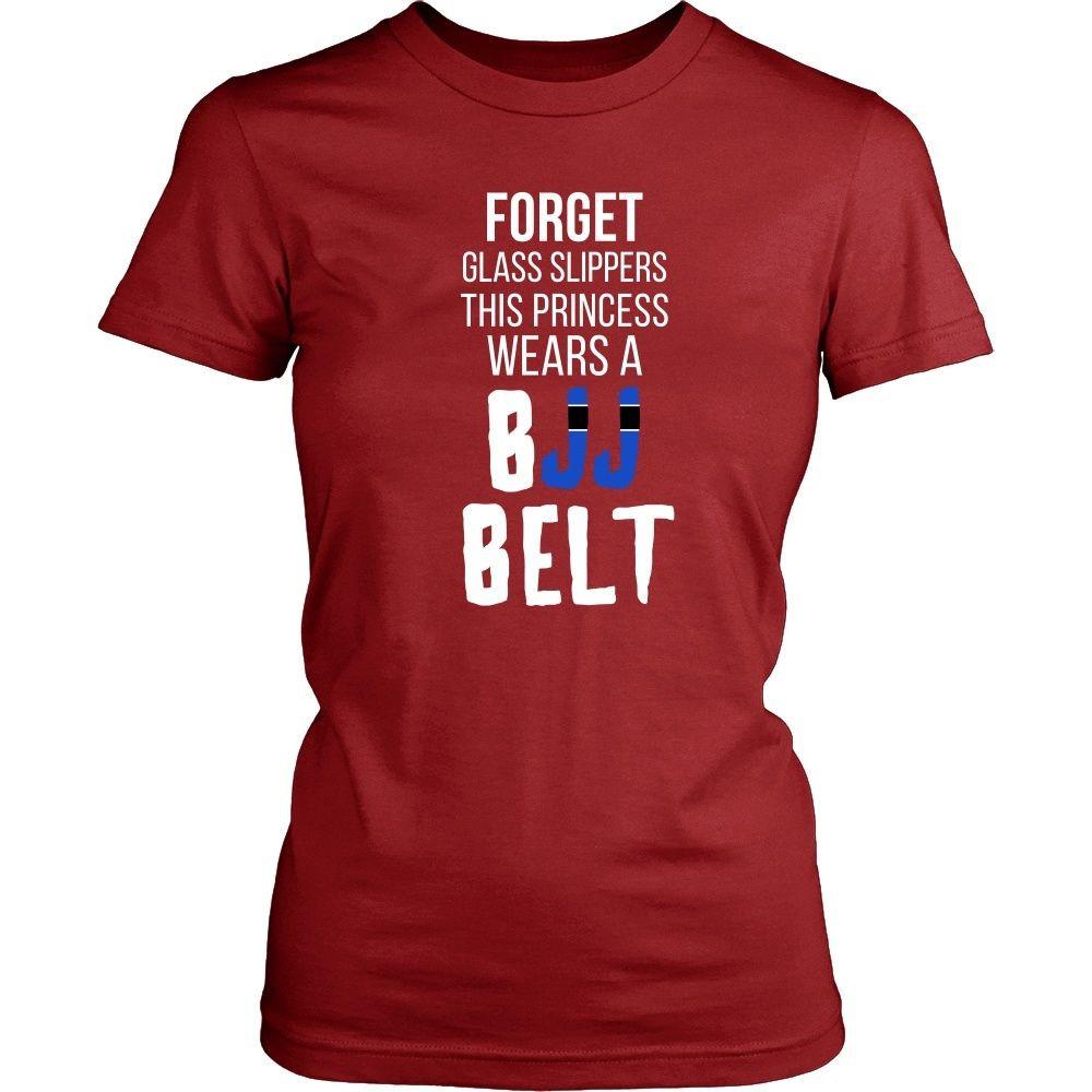 BJJ T Shirt - Forget glass slippers, this princess wears a BJJ Belt-T-shirt-Teelime | shirts-hoodies-mugs
