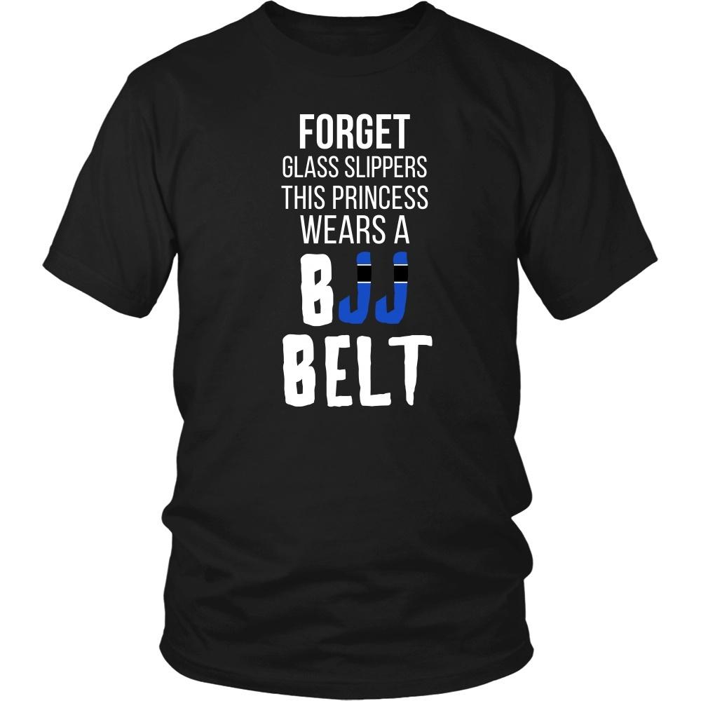 BJJ T Shirt - Forget glass slippers, this princess wears a BJJ Belt-T-shirt-Teelime | shirts-hoodies-mugs
