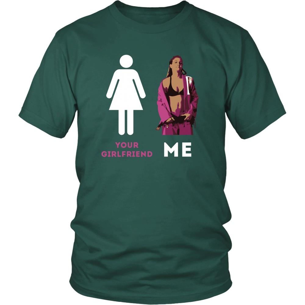 BJJ T Shirt - Jiu Jitsu Your Girlfriend and Me-T-shirt-Teelime | shirts-hoodies-mugs