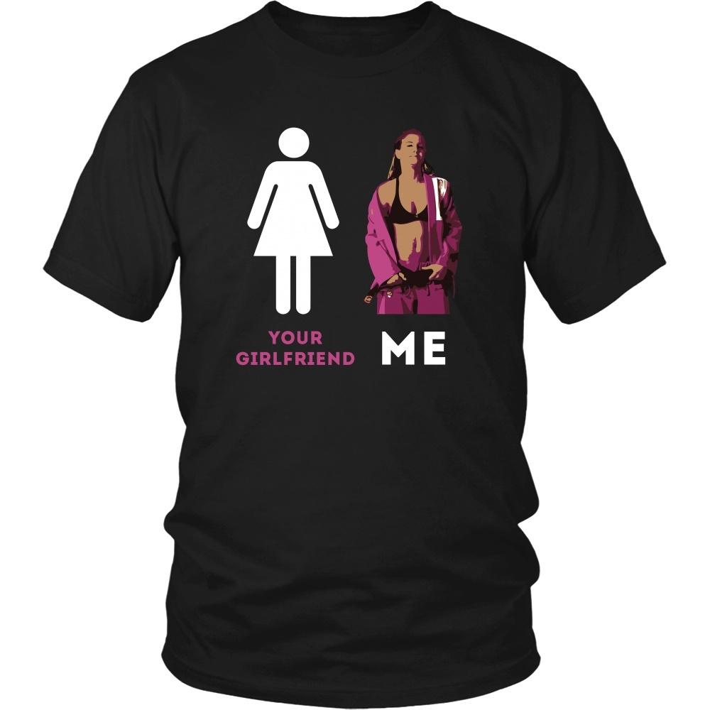 BJJ T Shirt - Jiu Jitsu Your Girlfriend and Me-T-shirt-Teelime | shirts-hoodies-mugs