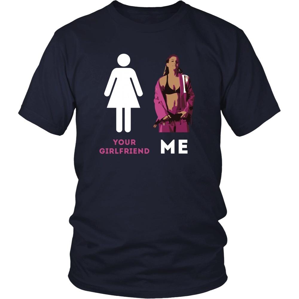 BJJ T Shirt - Jiu Jitsu Your Girlfriend and Me-T-shirt-Teelime | shirts-hoodies-mugs