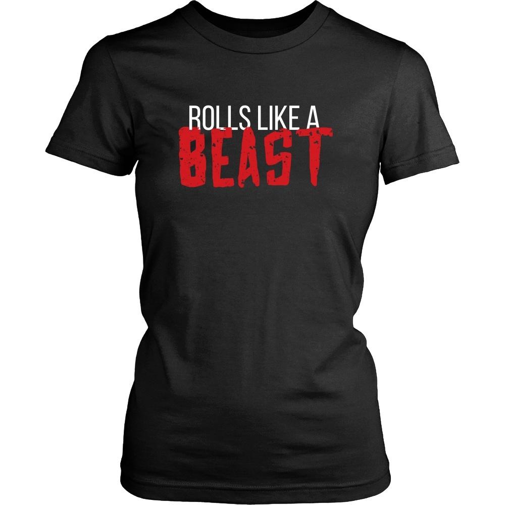 BJJ T Shirt - Rolls like a Beast-T-shirt-Teelime | shirts-hoodies-mugs