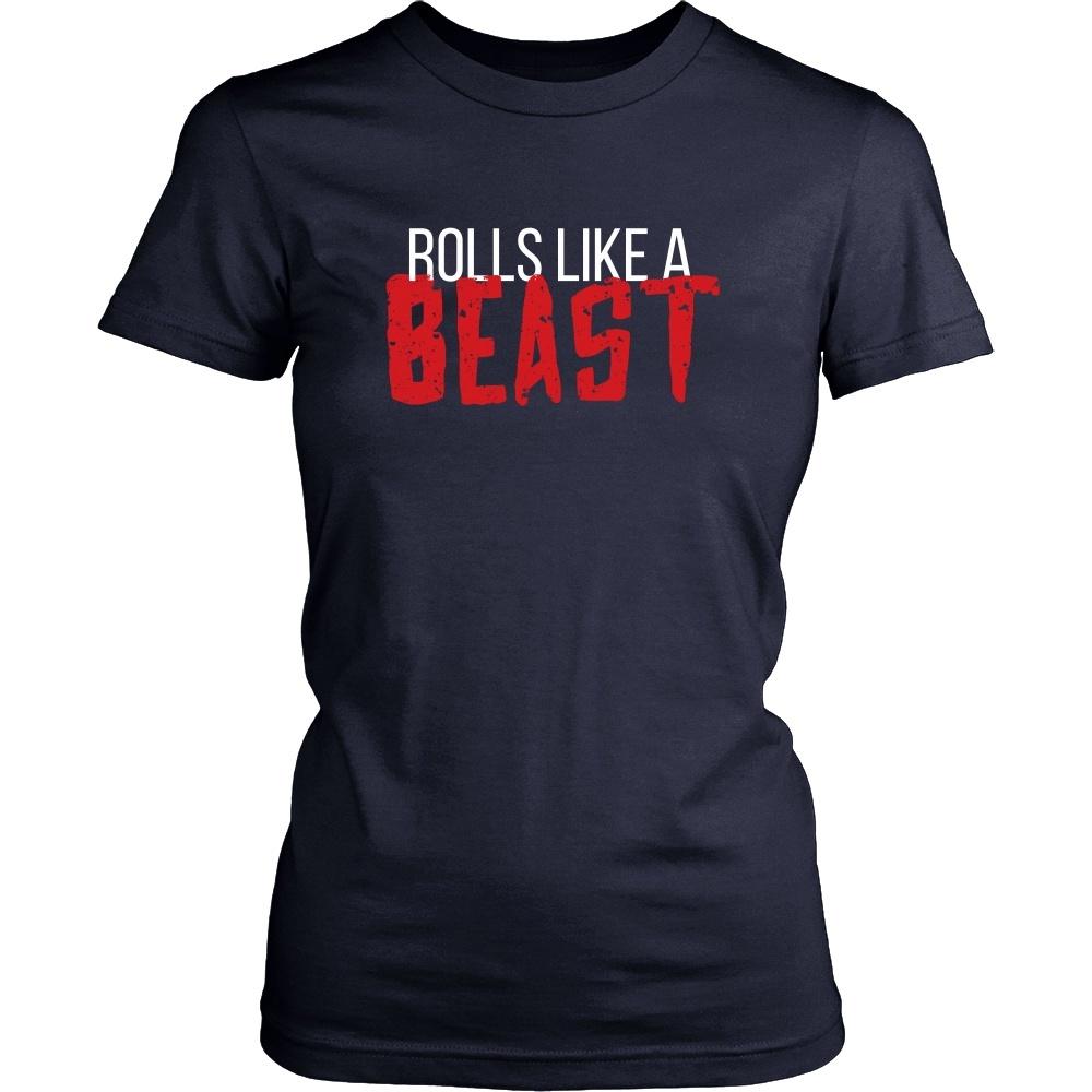 BJJ T Shirt - Rolls like a Beast-T-shirt-Teelime | shirts-hoodies-mugs