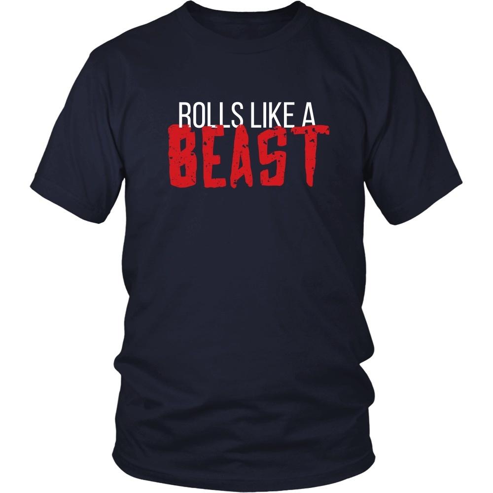 BJJ T Shirt - Rolls like a Beast-T-shirt-Teelime | shirts-hoodies-mugs