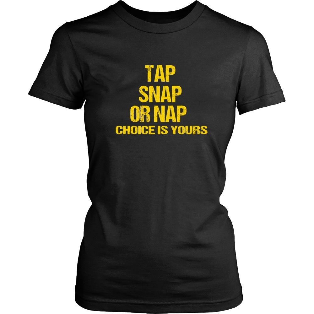 BJJ T Shirt - Tap, Snap or Nap-T-shirt-Teelime | shirts-hoodies-mugs