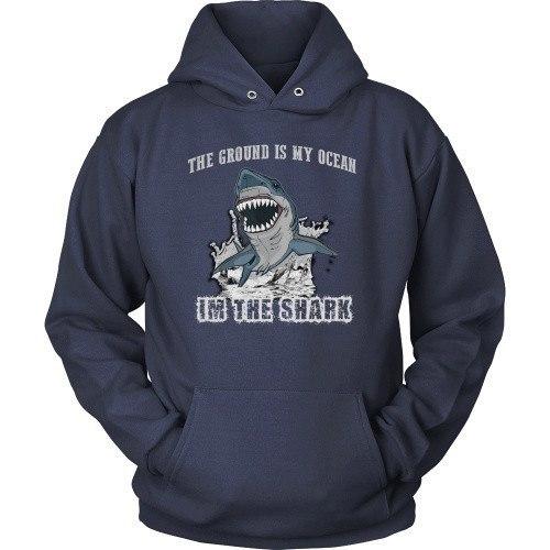 BJJ T Shirt - The ground is my ocean I'm the shark-T-shirt-Teelime | shirts-hoodies-mugs