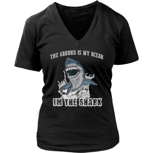 BJJ T Shirt - The ground is my ocean I'm the shark-T-shirt-Teelime | shirts-hoodies-mugs