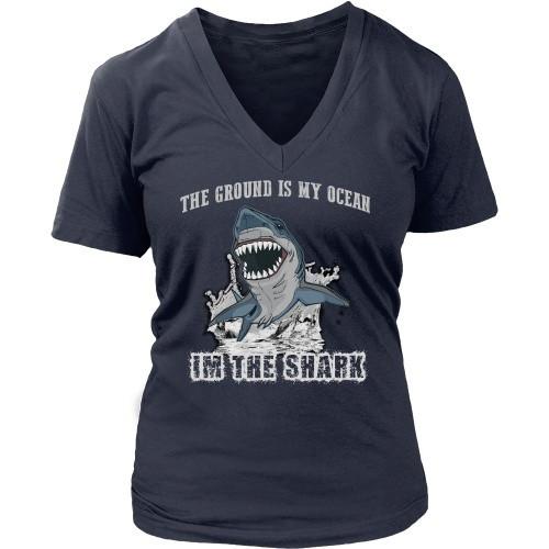 BJJ T Shirt - The ground is my ocean I'm the shark-T-shirt-Teelime | shirts-hoodies-mugs