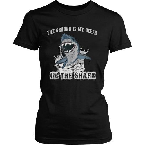 BJJ T Shirt - The ground is my ocean I'm the shark-T-shirt-Teelime | shirts-hoodies-mugs