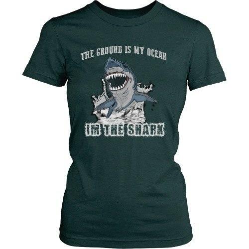 BJJ T Shirt - The ground is my ocean I'm the shark-T-shirt-Teelime | shirts-hoodies-mugs
