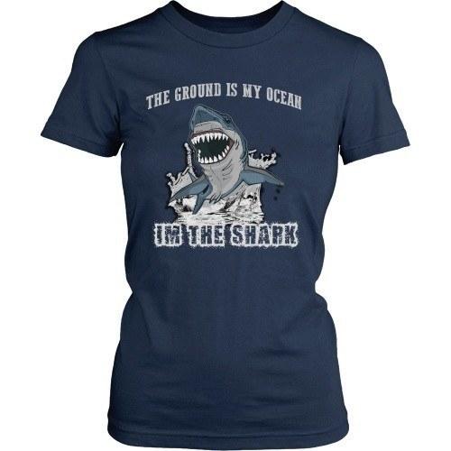 BJJ T Shirt - The ground is my ocean I'm the shark-T-shirt-Teelime | shirts-hoodies-mugs