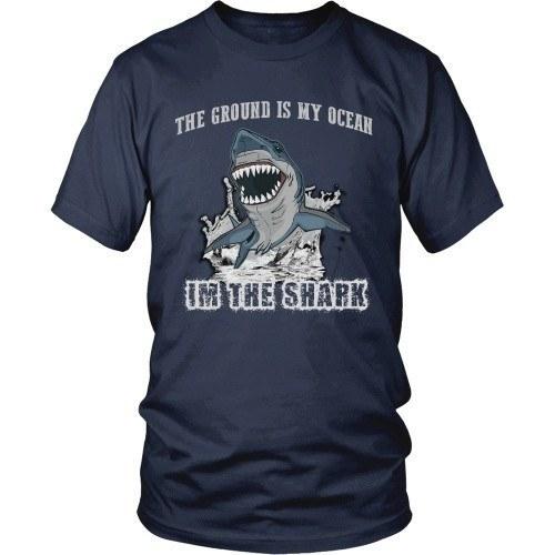 BJJ T Shirt - The ground is my ocean I'm the shark-T-shirt-Teelime | shirts-hoodies-mugs