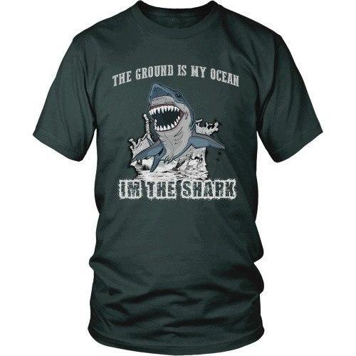 BJJ T Shirt - The ground is my ocean I'm the shark-T-shirt-Teelime | shirts-hoodies-mugs