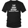 BJJ T shirts - Tap Snap or Nap White letters-T-shirt-Teelime | shirts-hoodies-mugs