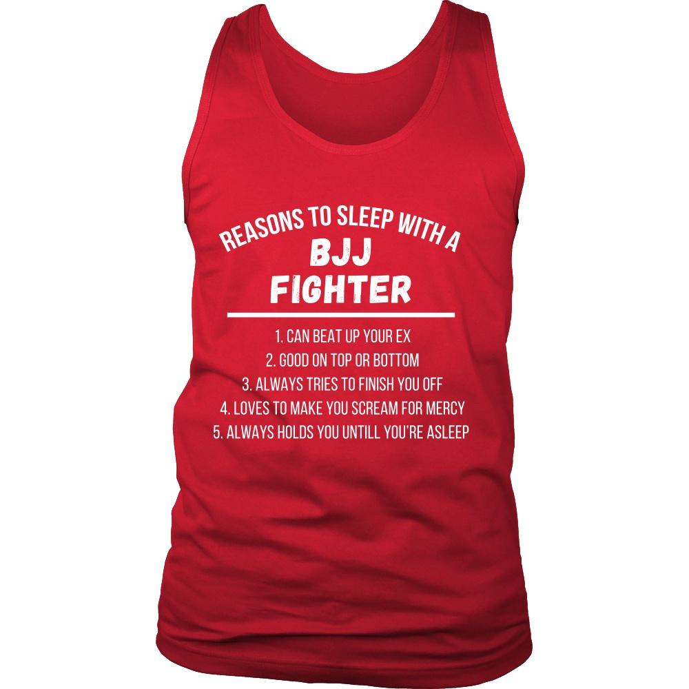 BJJ Tank Top - Jiu Jitsu Reasons to sleep with a BJJ Fighter-T-shirt-Teelime | shirts-hoodies-mugs