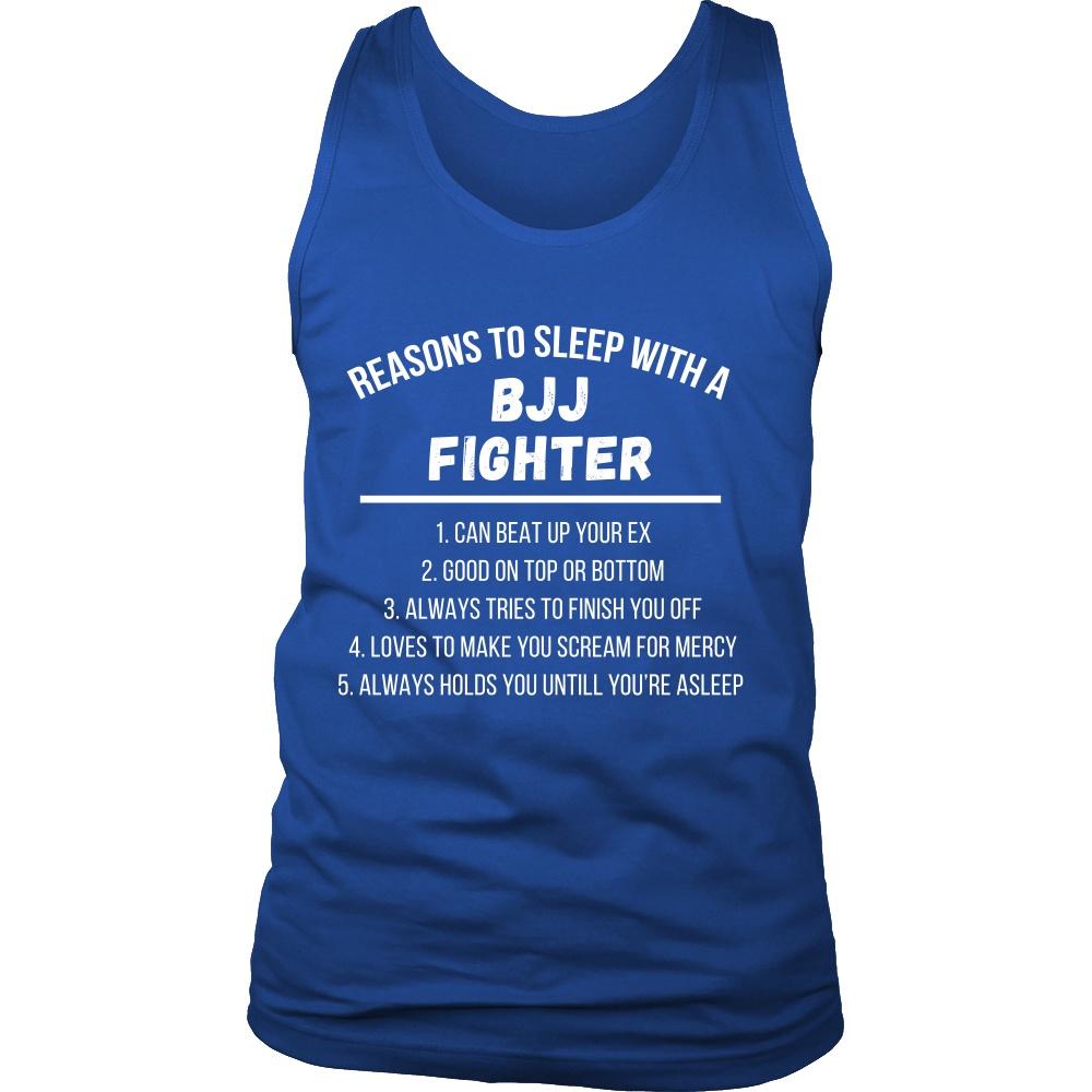 BJJ Tank Top - Jiu Jitsu Reasons to sleep with a BJJ Fighter-T-shirt-Teelime | shirts-hoodies-mugs