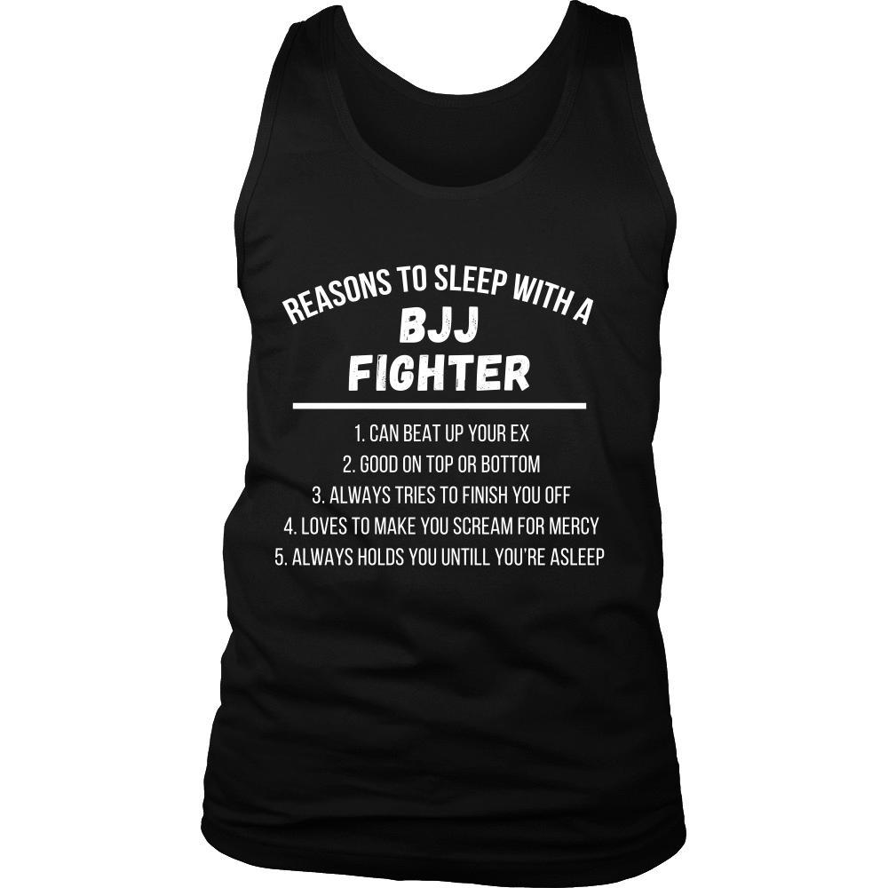 BJJ Tank Top - Jiu Jitsu Reasons to sleep with a BJJ Fighter-T-shirt-Teelime | shirts-hoodies-mugs
