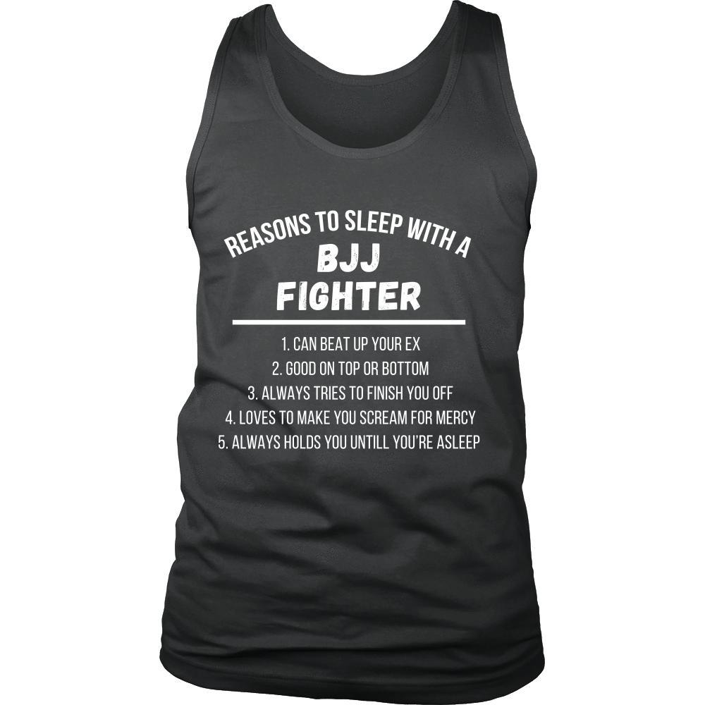BJJ Tank Top - Jiu Jitsu Reasons to sleep with a BJJ Fighter-T-shirt-Teelime | shirts-hoodies-mugs