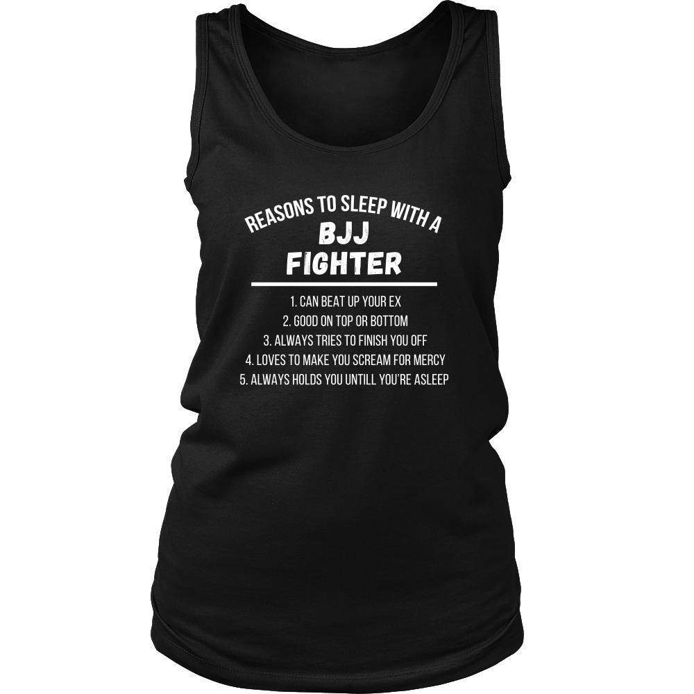 BJJ Tank Top - Jiu Jitsu Reasons to sleep with a BJJ Fighter-T-shirt-Teelime | shirts-hoodies-mugs