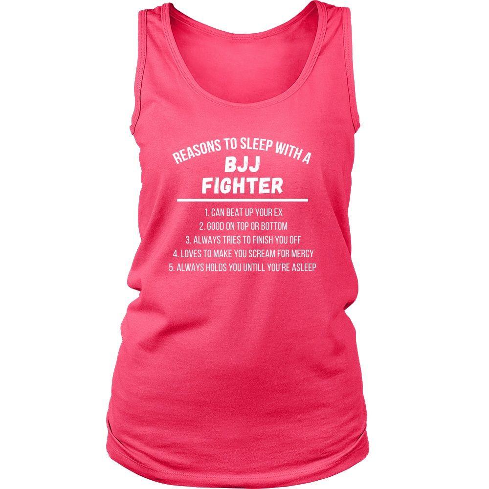 BJJ Tank Top - Jiu Jitsu Reasons to sleep with a BJJ Fighter-T-shirt-Teelime | shirts-hoodies-mugs