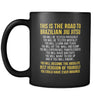 BJJ The road to BJJ 11oz Black Mug-Drinkware-Teelime | shirts-hoodies-mugs