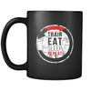 BJJ Train eat sleep repeat 11oz Black Mug-Drinkware-Teelime | shirts-hoodies-mugs