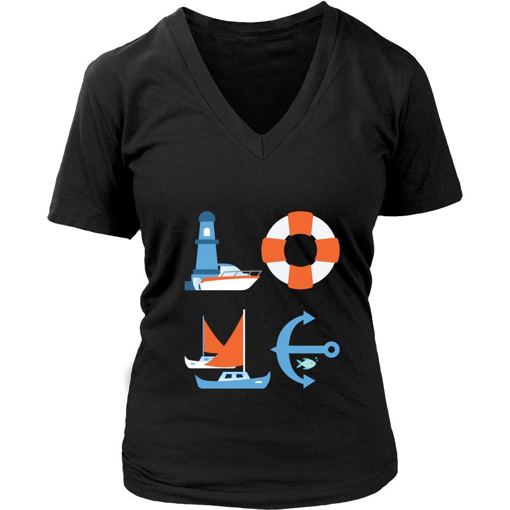 Boating / Sailing - LOVE Boating / Sailing - Sail Hobby Shirt-T-shirt-Teelime | shirts-hoodies-mugs