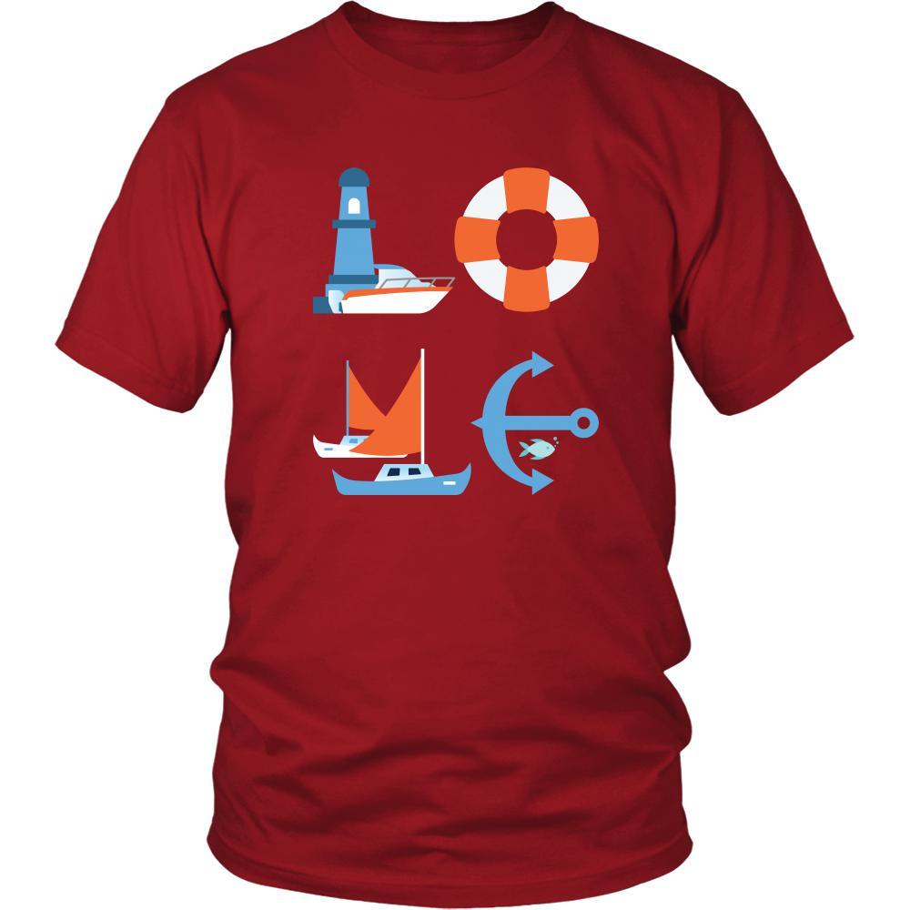 Boating / Sailing - LOVE Boating / Sailing - Sail Hobby Shirt-T-shirt-Teelime | shirts-hoodies-mugs