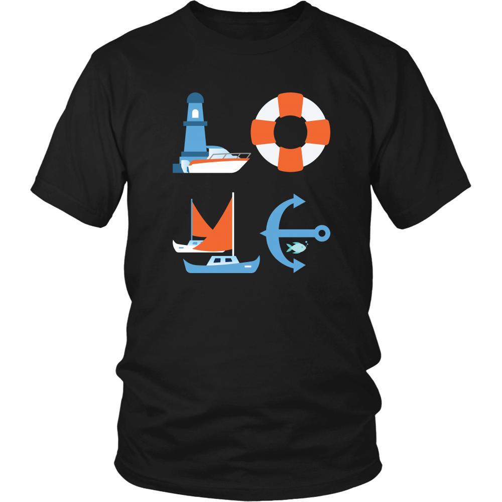 Boating / Sailing - LOVE Boating / Sailing - Sail Hobby Shirt-T-shirt-Teelime | shirts-hoodies-mugs