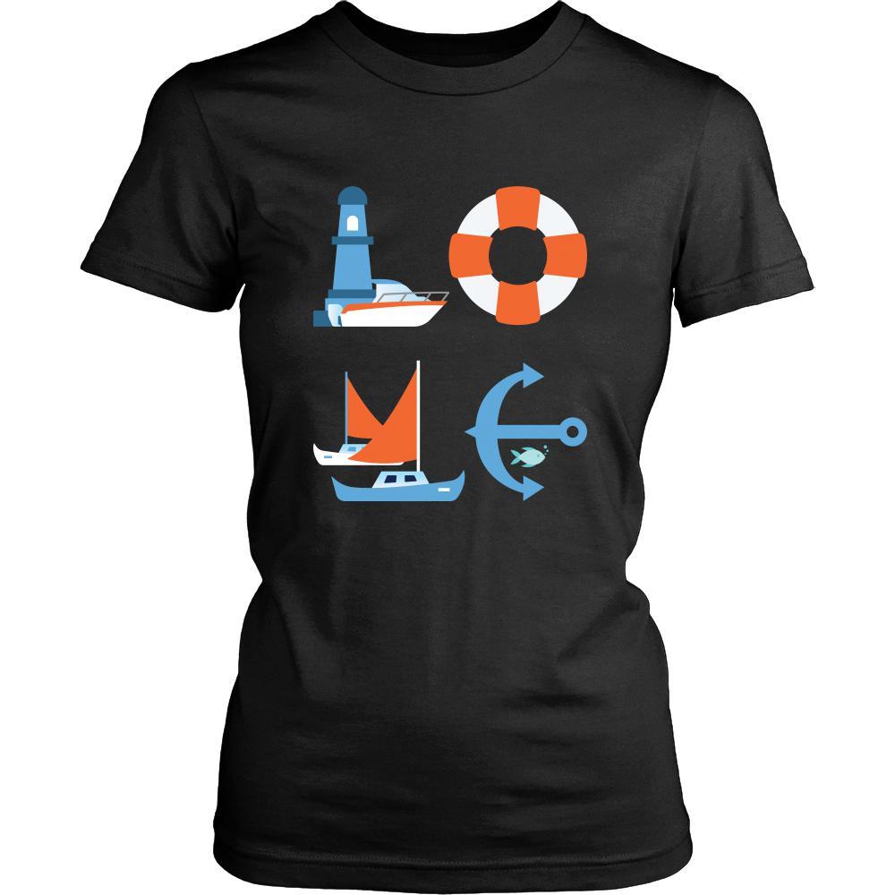 Boating / Sailing - LOVE Boating / Sailing - Sail Hobby Shirt-T-shirt-Teelime | shirts-hoodies-mugs