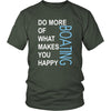 Boating Shirt - Do more of what makes you happy Boating- Hobby Gift-T-shirt-Teelime | shirts-hoodies-mugs