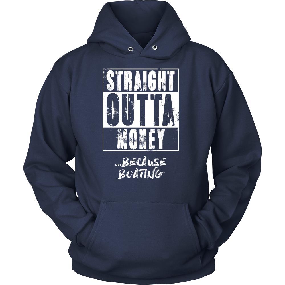 Boating Shirt - Straight outta money ...because Boating- Hobby Gift-T-shirt-Teelime | shirts-hoodies-mugs