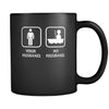 Boating - Your husband My husband - 11oz Black Mug-Drinkware-Teelime | shirts-hoodies-mugs