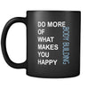 Body Building Cup- Do more of what makes you happy Body Building Hobby Gift, 11 oz Black Mug-Drinkware-Teelime | shirts-hoodies-mugs