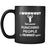 Body Building - I workout Because punching people is frowned upon - 11oz Black Mug