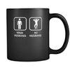 Bodybuilder - Your husband My husband - 11oz Black Mug-Drinkware-Teelime | shirts-hoodies-mugs