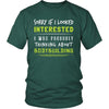 Bodybuilding Shirt - Sorry If I Looked Interested, I think about Bodybuilding - Hobby Gift-T-shirt-Teelime | shirts-hoodies-mugs