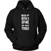 Book Reading T Shirt - Break my book's spine and I break yours-T-shirt-Teelime | shirts-hoodies-mugs