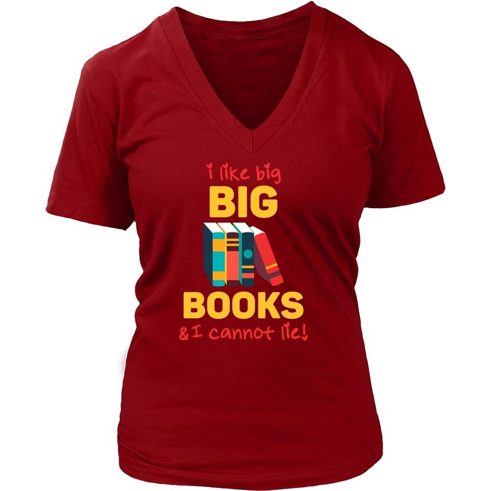 Book Reading T Shirt - I like big books & I cannot lie-T-shirt-Teelime | shirts-hoodies-mugs